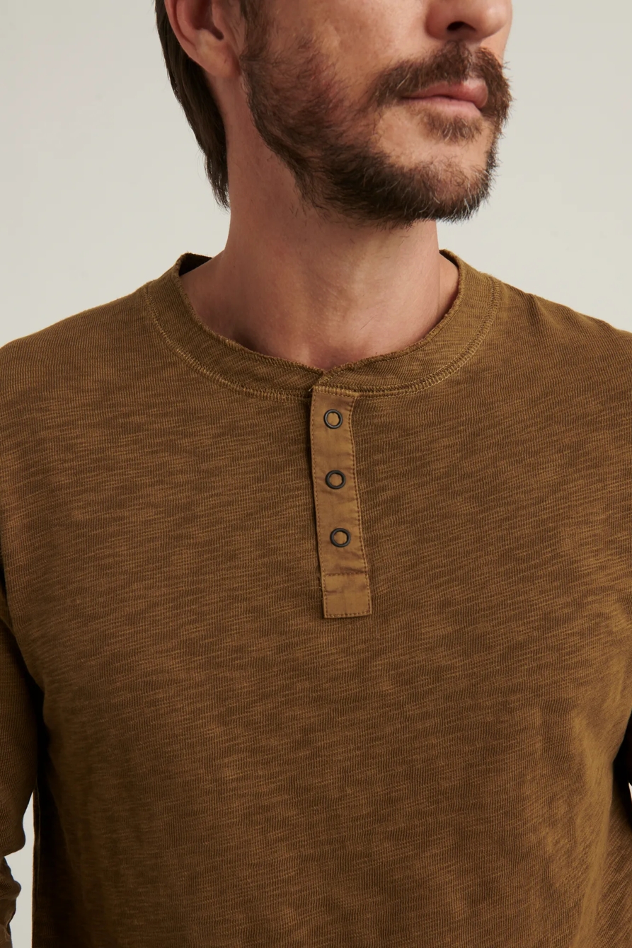 LONG SLEEVE SNAP HENLEY, image 5