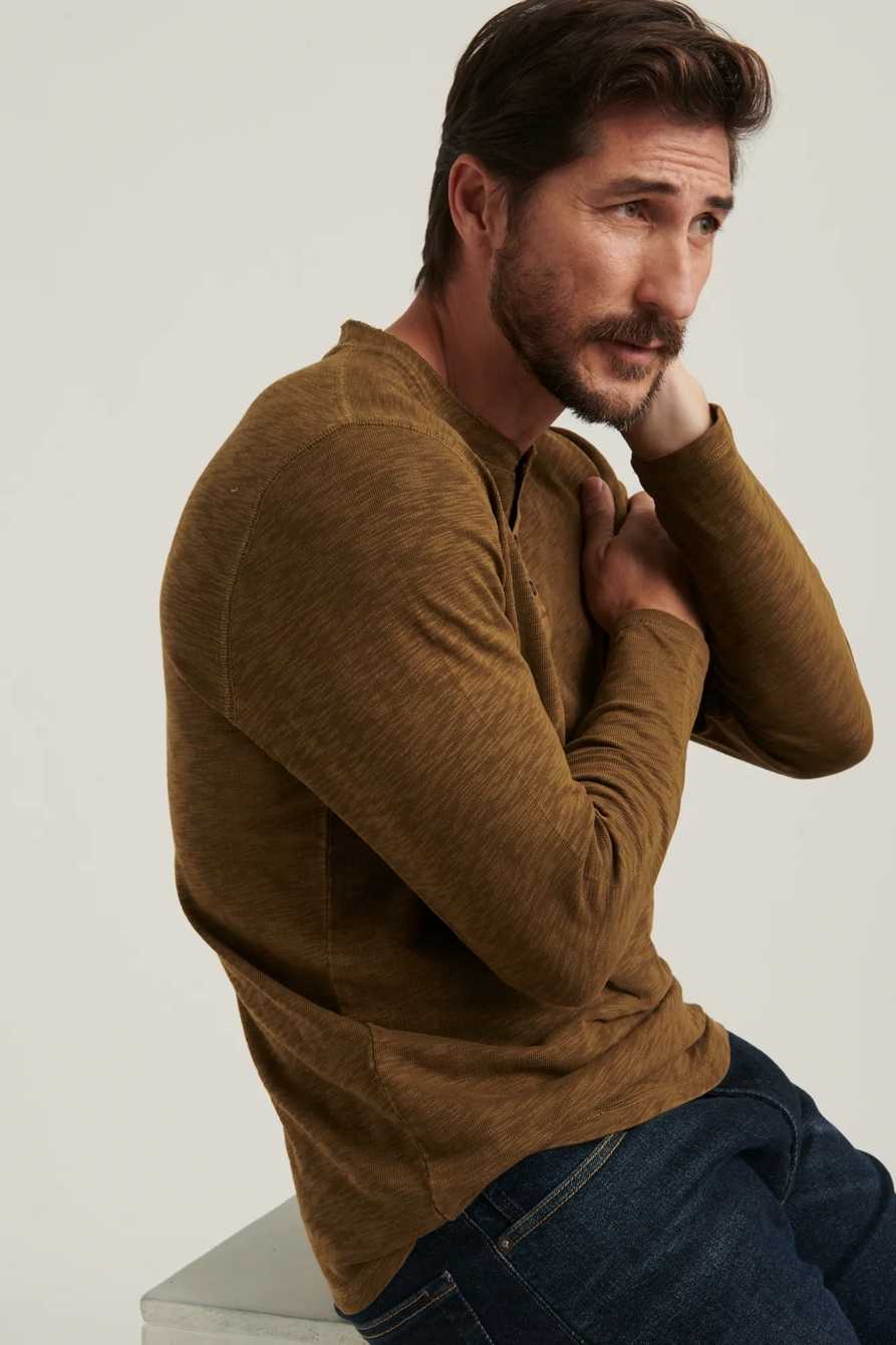 LONG SLEEVE SNAP HENLEY, image 6