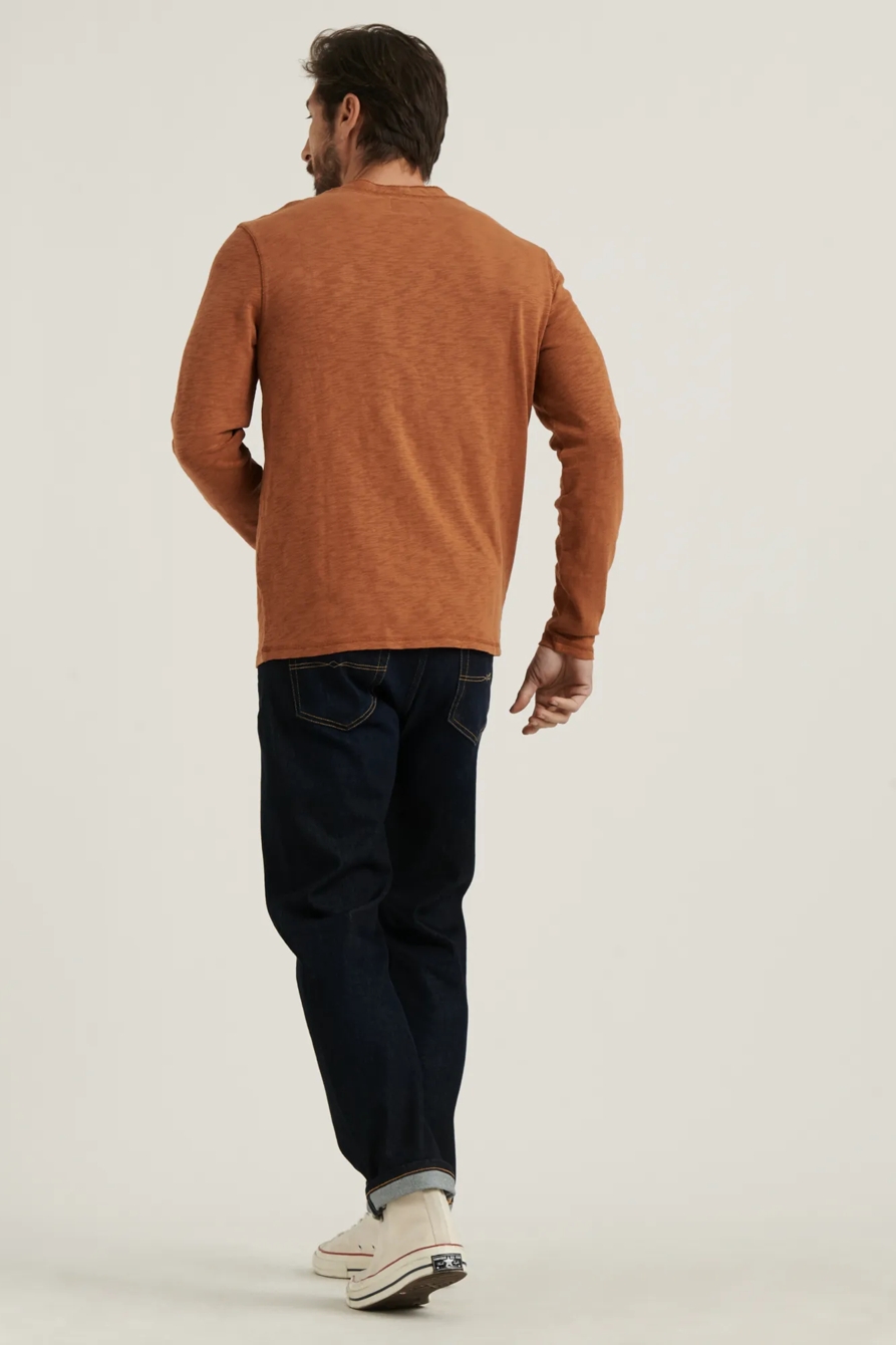 LONG SLEEVE SNAP HENLEY, image 2