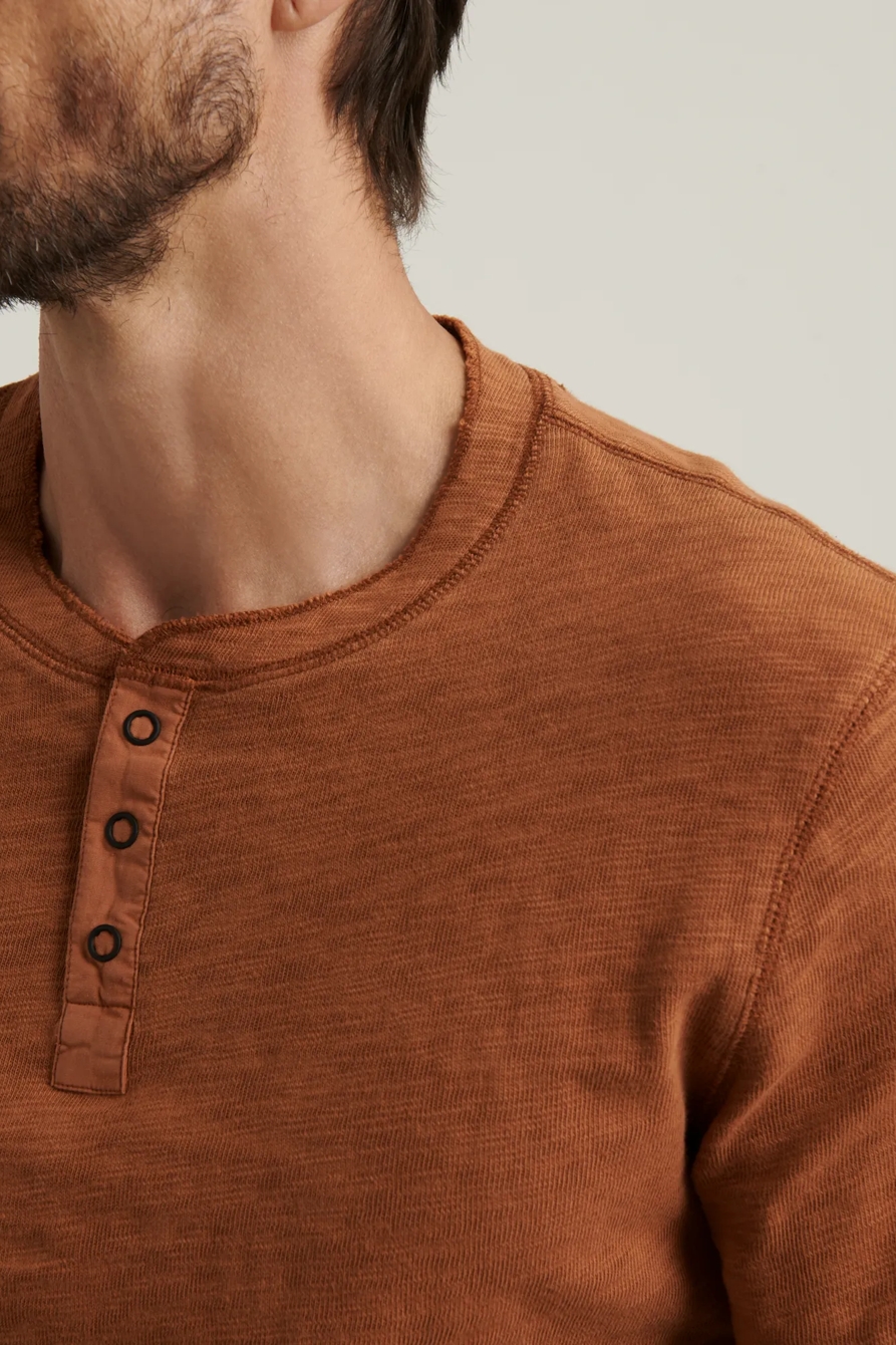 LONG SLEEVE SNAP HENLEY, image 6