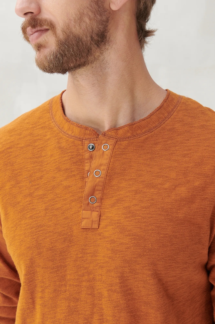 LONG SLEEVE SNAP HENLEY, image 5