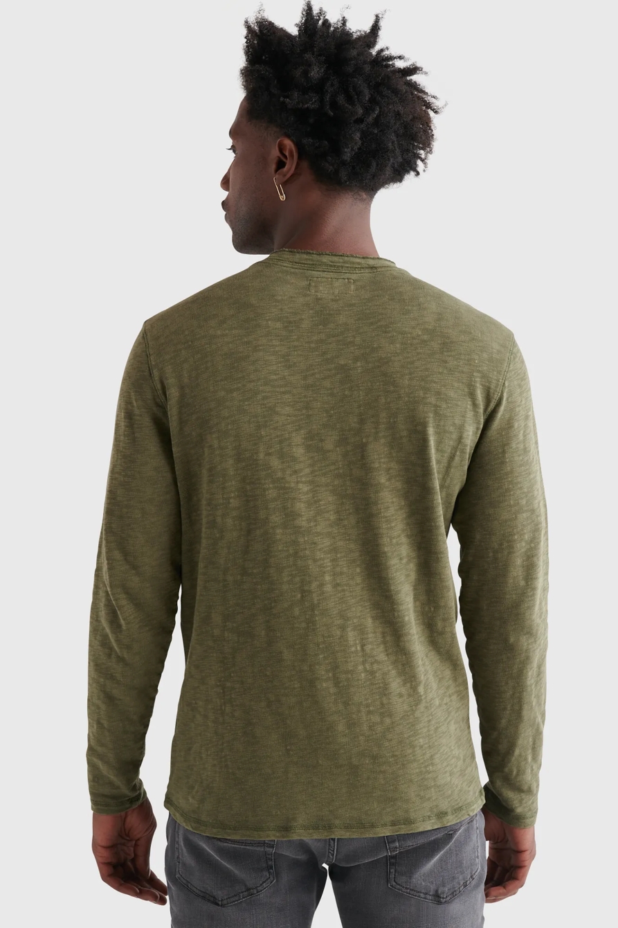 LONG SLEEVE SNAP HENLEY, image 4