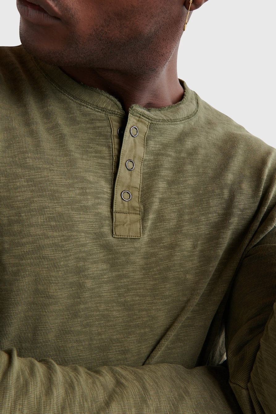 LONG SLEEVE SNAP HENLEY, image 5