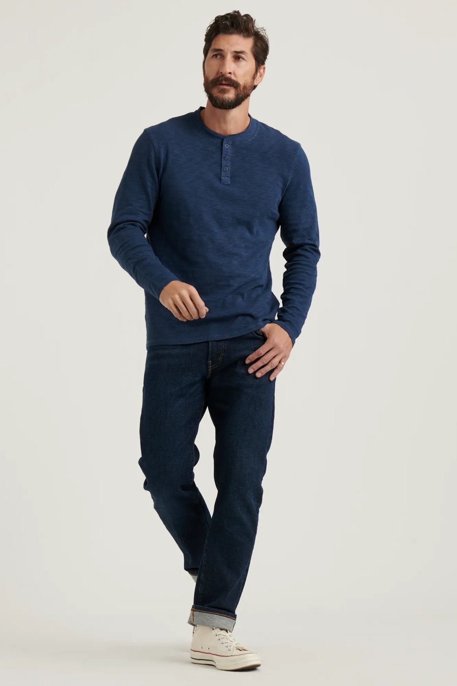 LONG SLEEVE SNAP HENLEY, image 2
