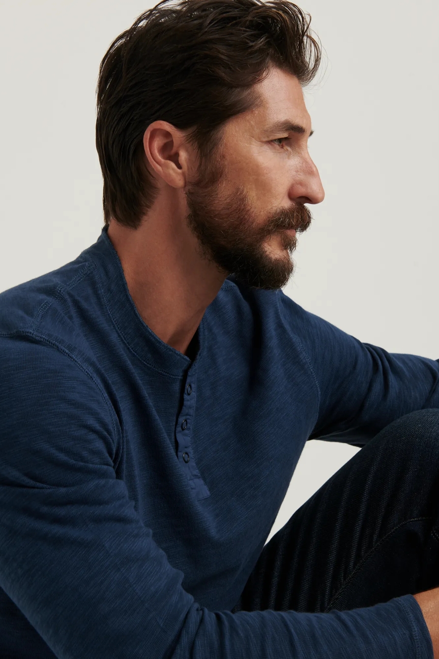 LONG SLEEVE SNAP HENLEY, image 5