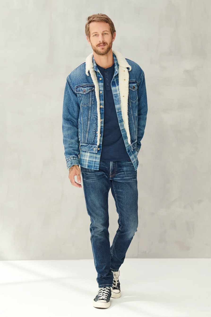 LONG SLEEVE SNAP HENLEY, image 2