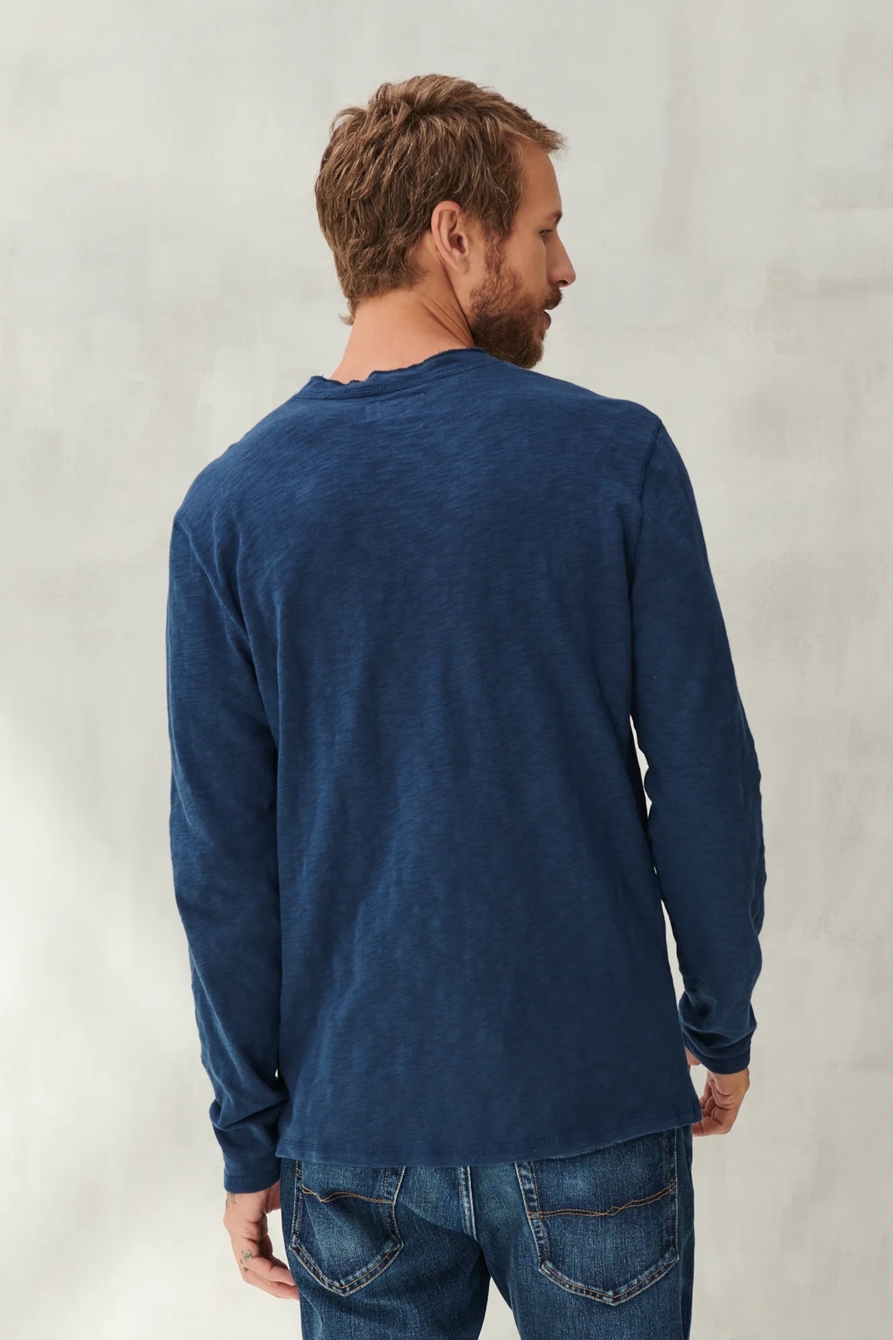 LONG SLEEVE SNAP HENLEY, image 4
