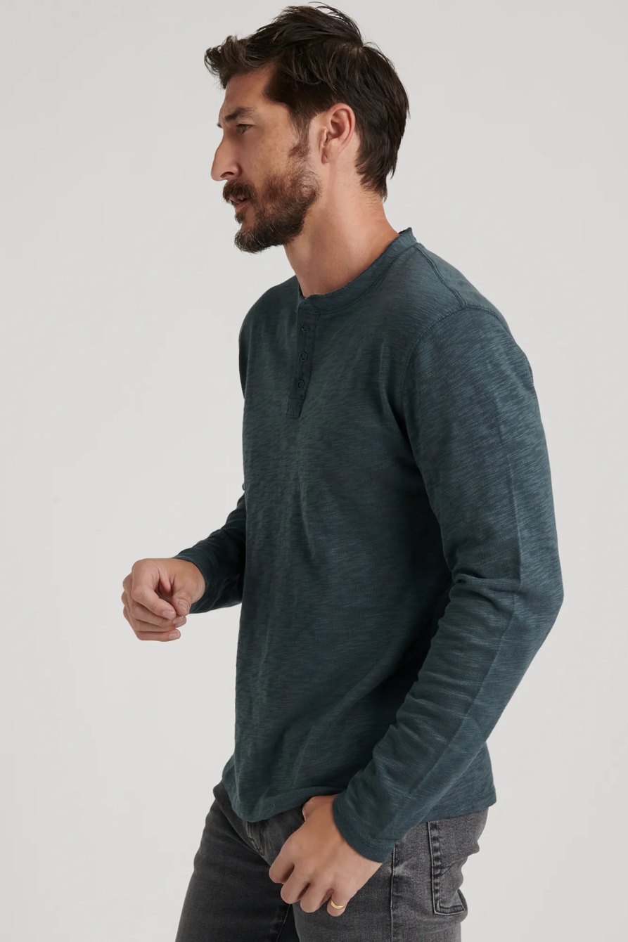 LONG SLEEVE SNAP HENLEY, image 7