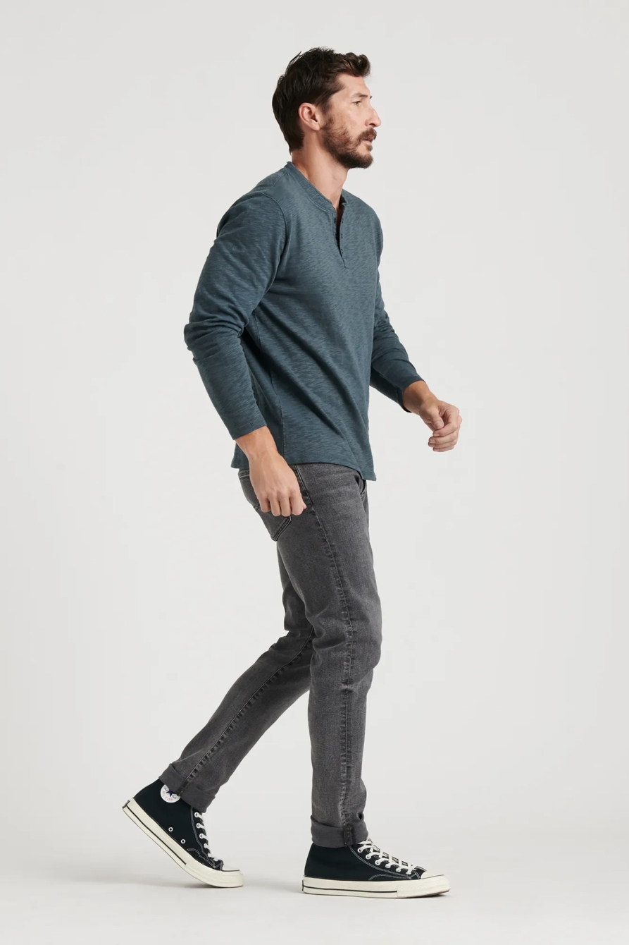 LONG SLEEVE SNAP HENLEY, image 3