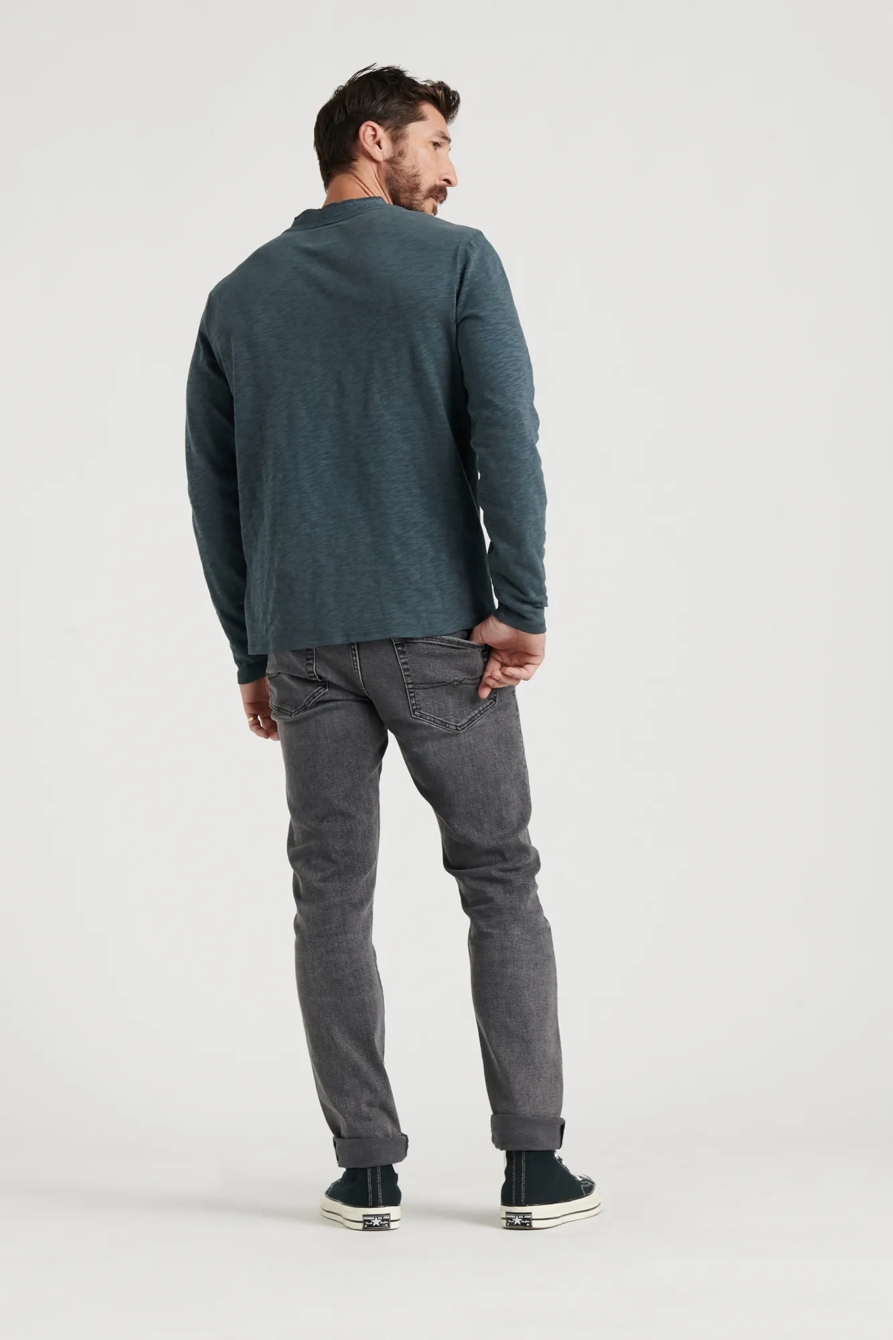 LONG SLEEVE SNAP HENLEY, image 4