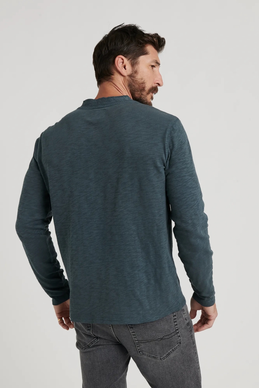 LONG SLEEVE SNAP HENLEY, image 5