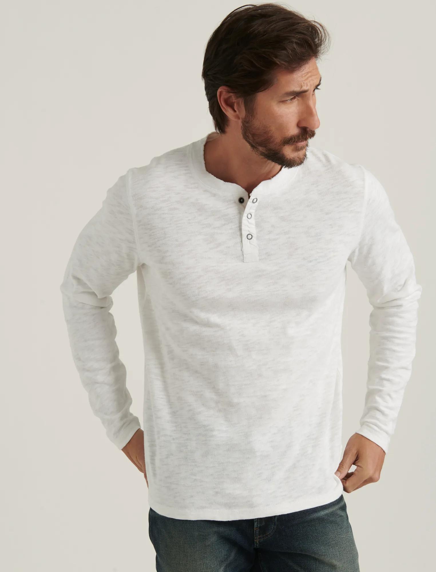LONG SLEEVE HENLEY, image 1