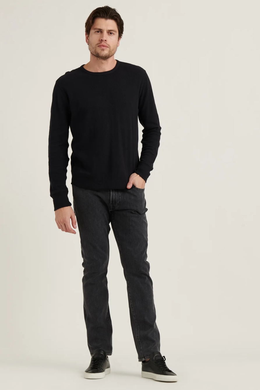 FRENCH RIB LONG SLEEVE CREW NECK, image 2