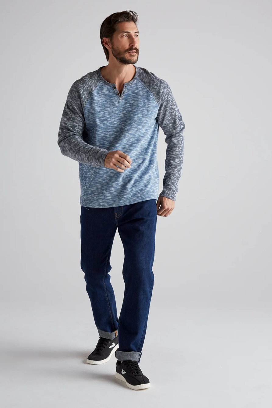 LONG SLEEVE COLORBLOCK BUTTON NOTCH, image 2