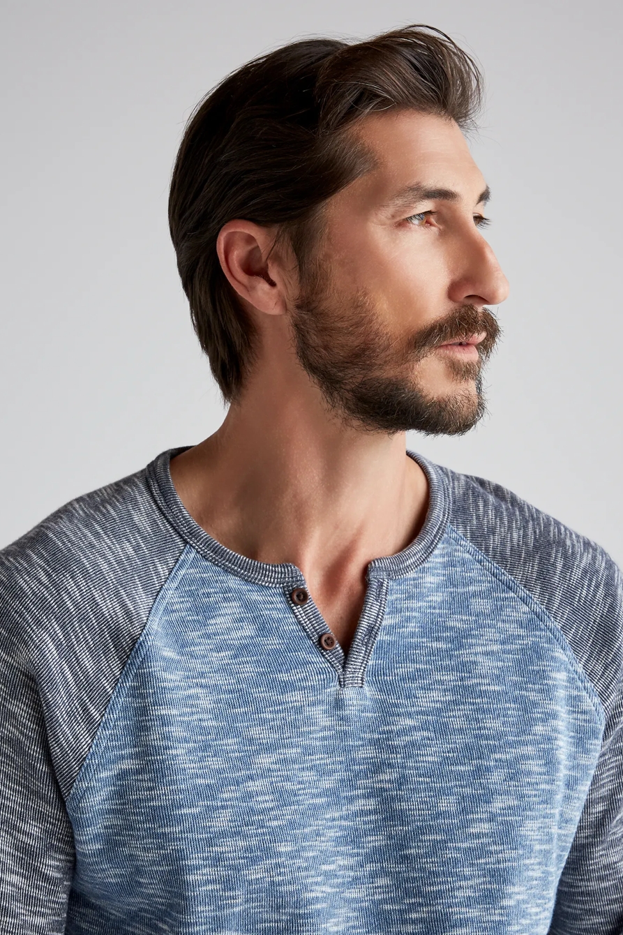 LONG SLEEVE COLORBLOCK BUTTON NOTCH, image 6