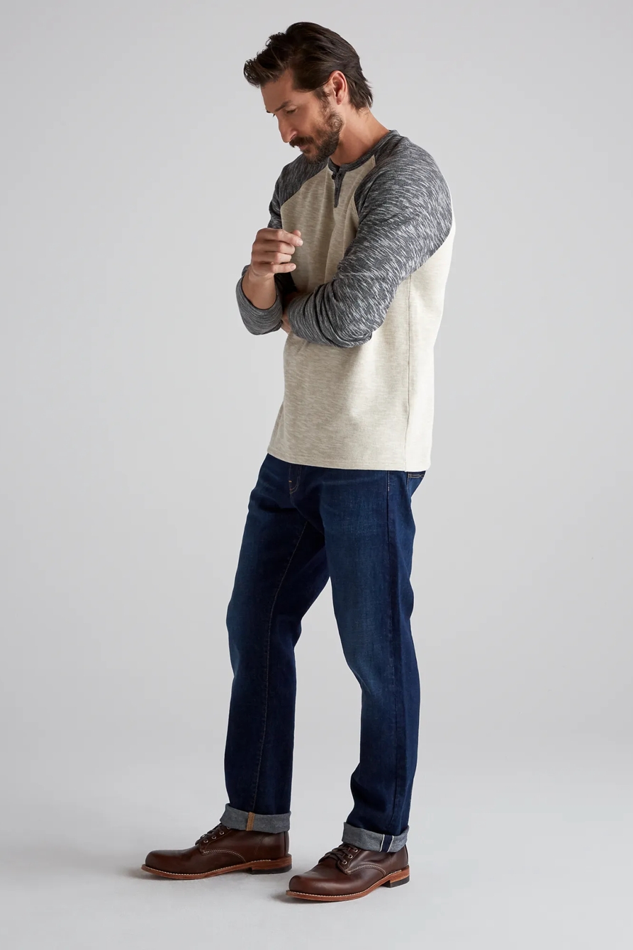 LONG SLEEVE COLORBLOCK BUTTON NOTCH, image 4