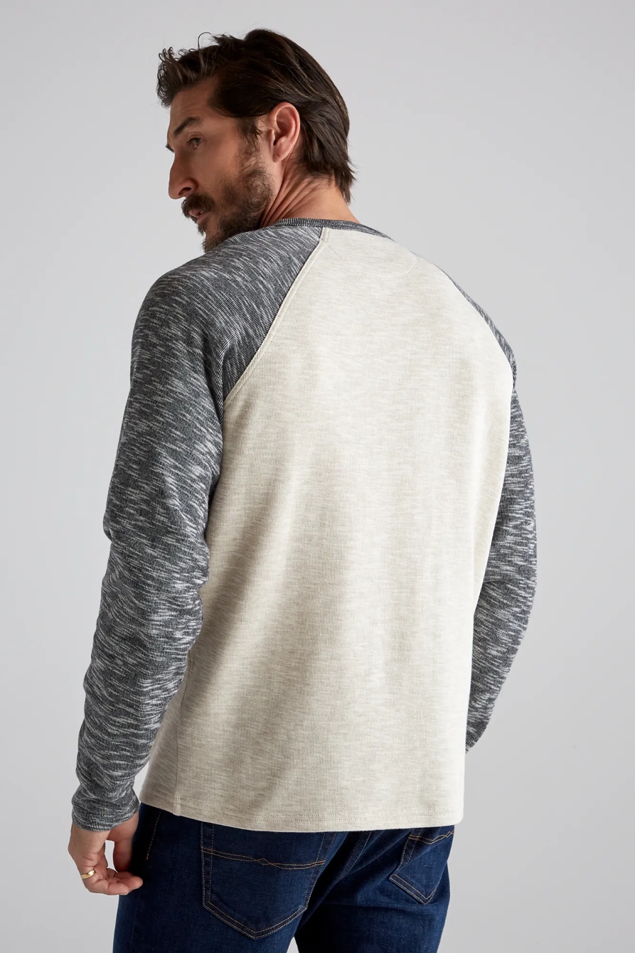 LONG SLEEVE COLORBLOCK BUTTON NOTCH, image 5