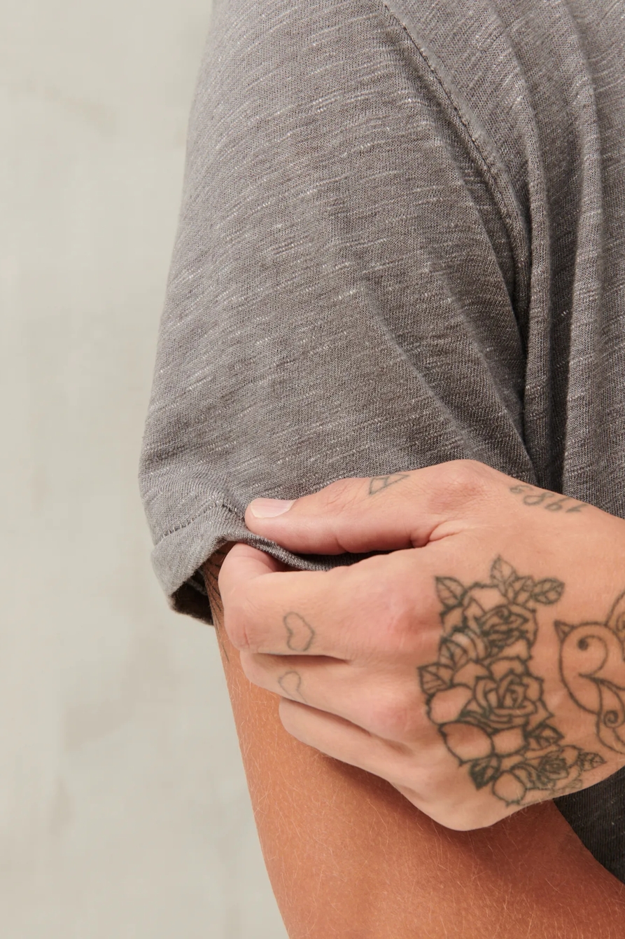 LINEN CREW TEE, image 5
