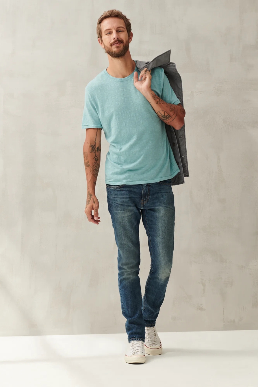 LINEN CREW TEE, image 2