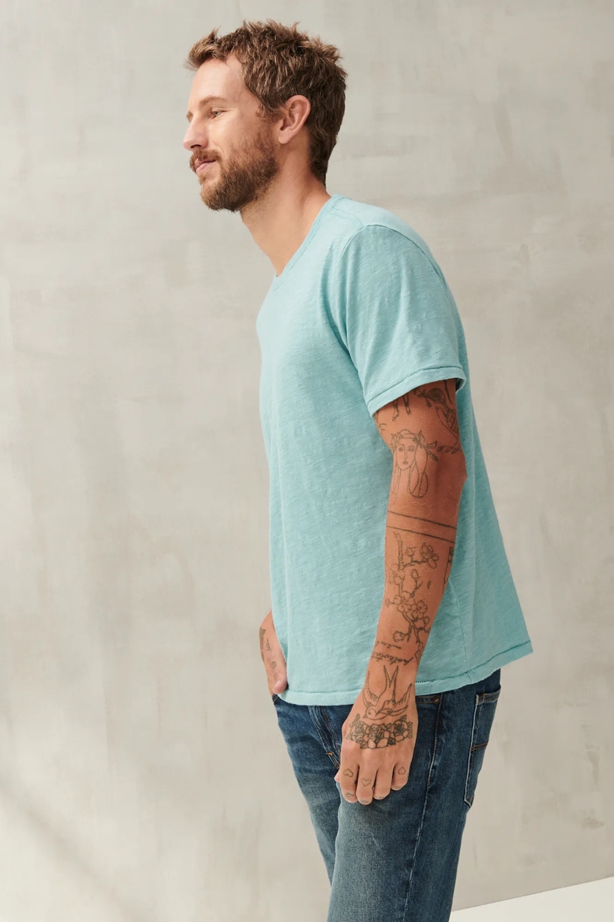 LINEN CREW TEE, image 3