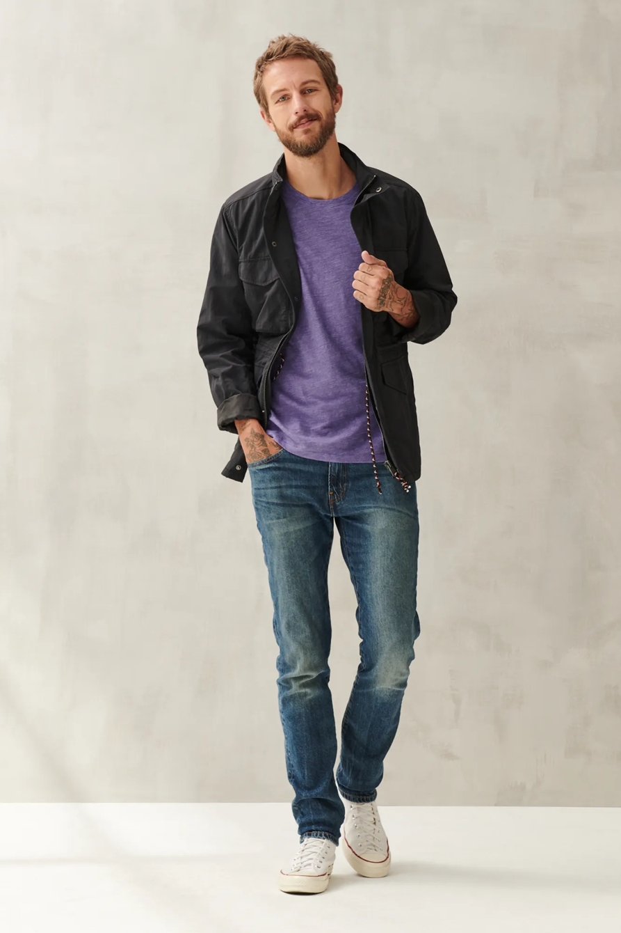 LINEN CREW TEE, image 2