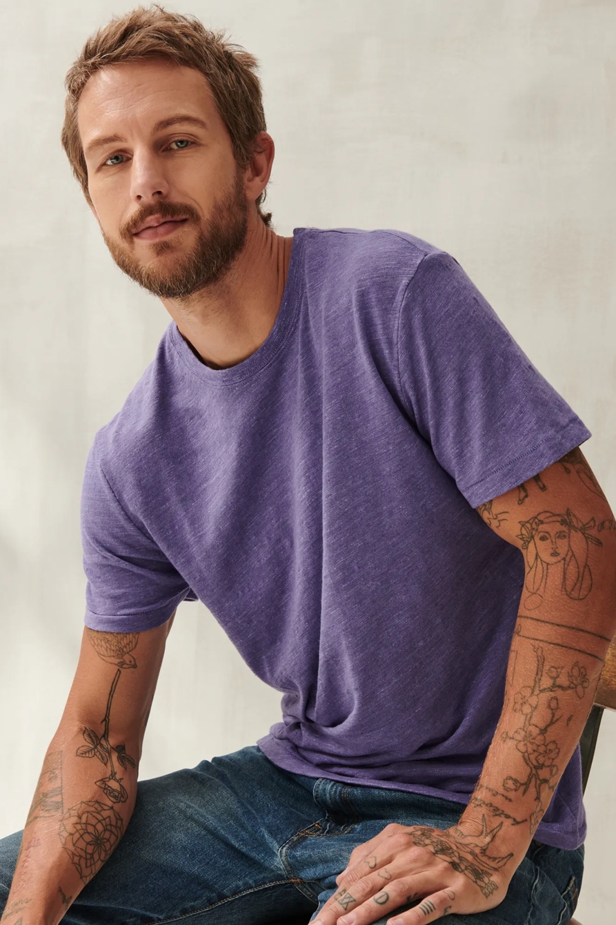 LINEN CREW TEE, image 5