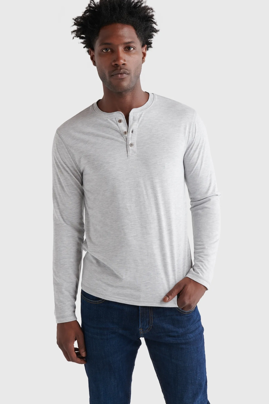 TENCEL JERSEY HENLEY, image 3