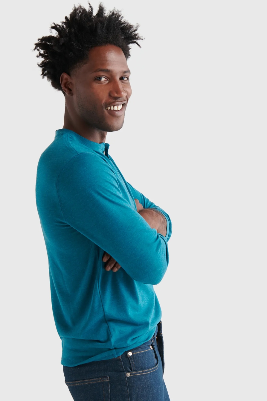 TENCEL JERSEY HENLEY, image 4
