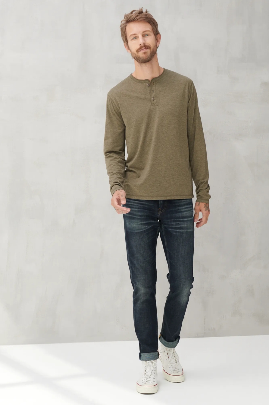 TENCEL JERSEY HENLEY, image 2
