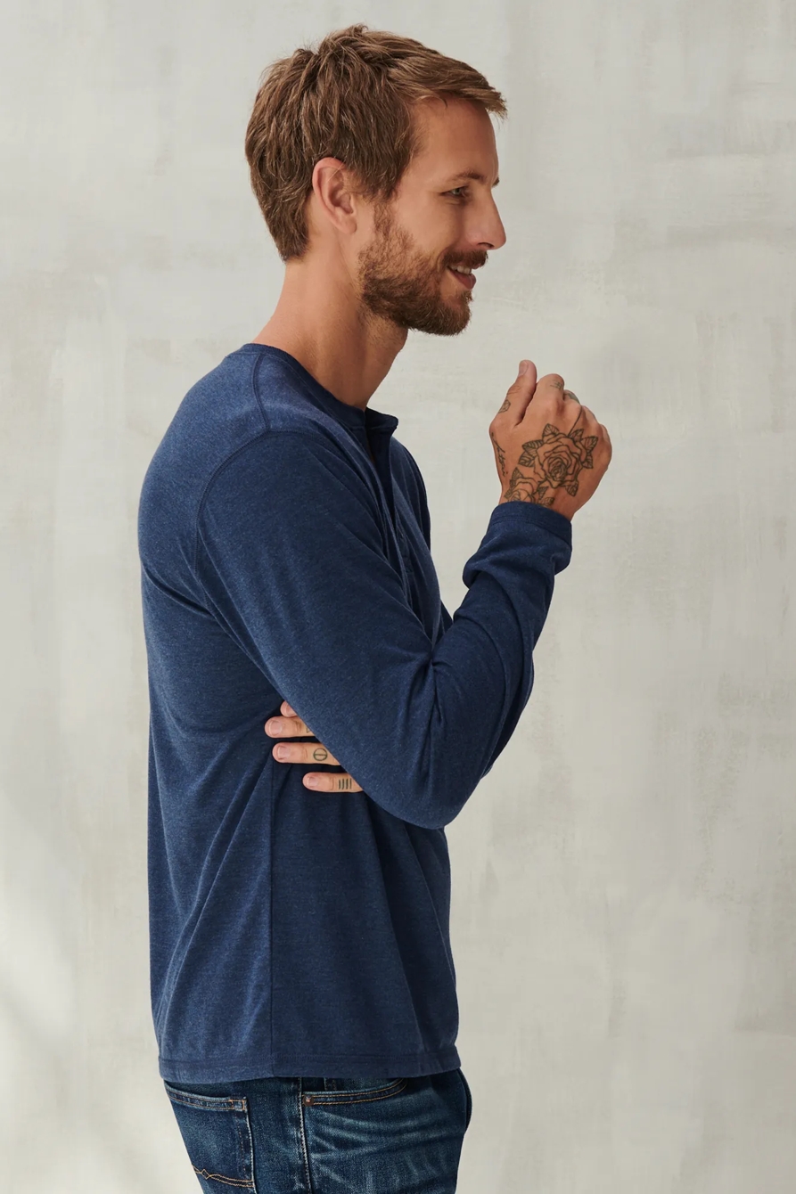 TENCEL JERSEY HENLEY, image 3