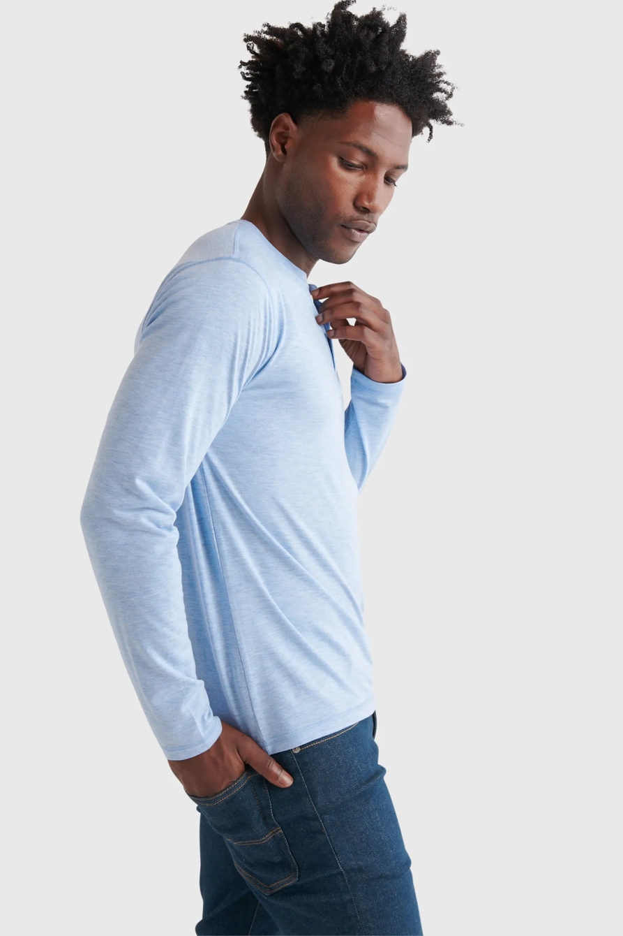 TENCEL JERSEY HENLEY, image 3
