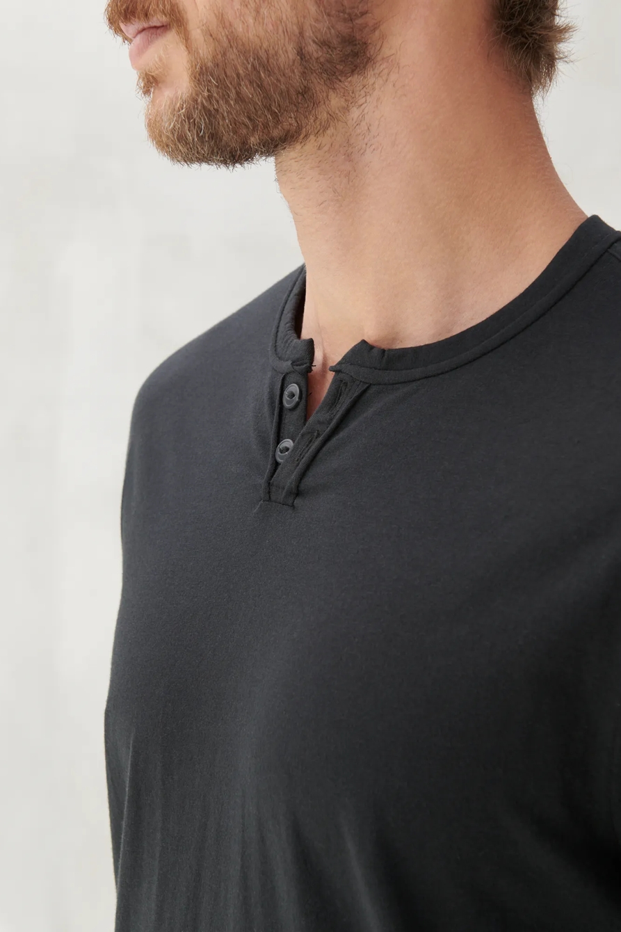 LONG SLEEVE MINERAL WASH BUTTON NOTCH, image 5