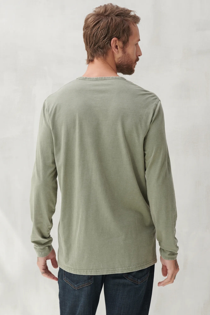 LONG SLEEVE MINERAL WASH BUTTON NOTCH, image 4