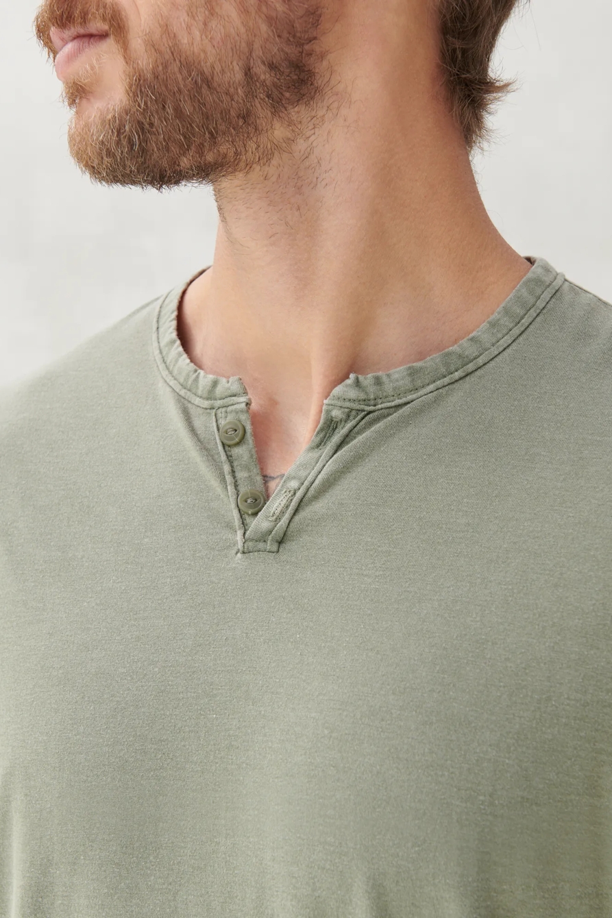 LONG SLEEVE MINERAL WASH BUTTON NOTCH, image 5