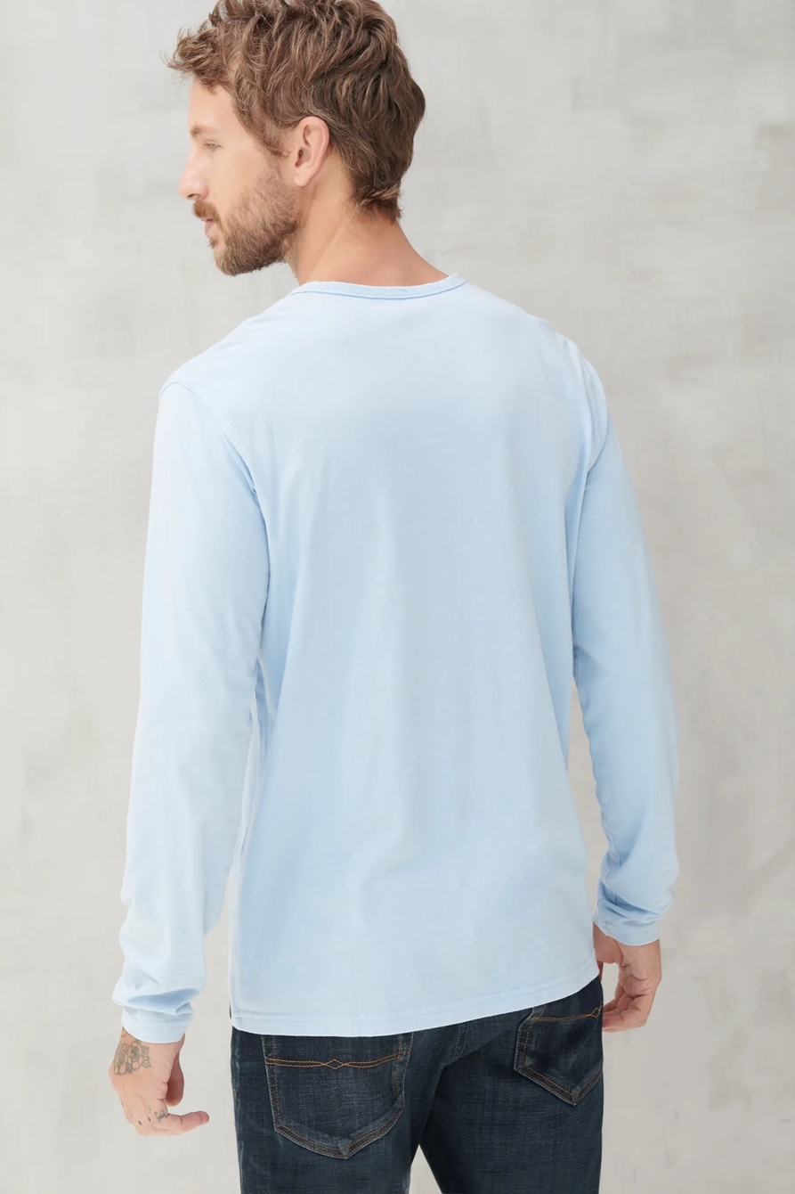 LONG SLEEVE MINERAL WASH BUTTON NOTCH, image 4