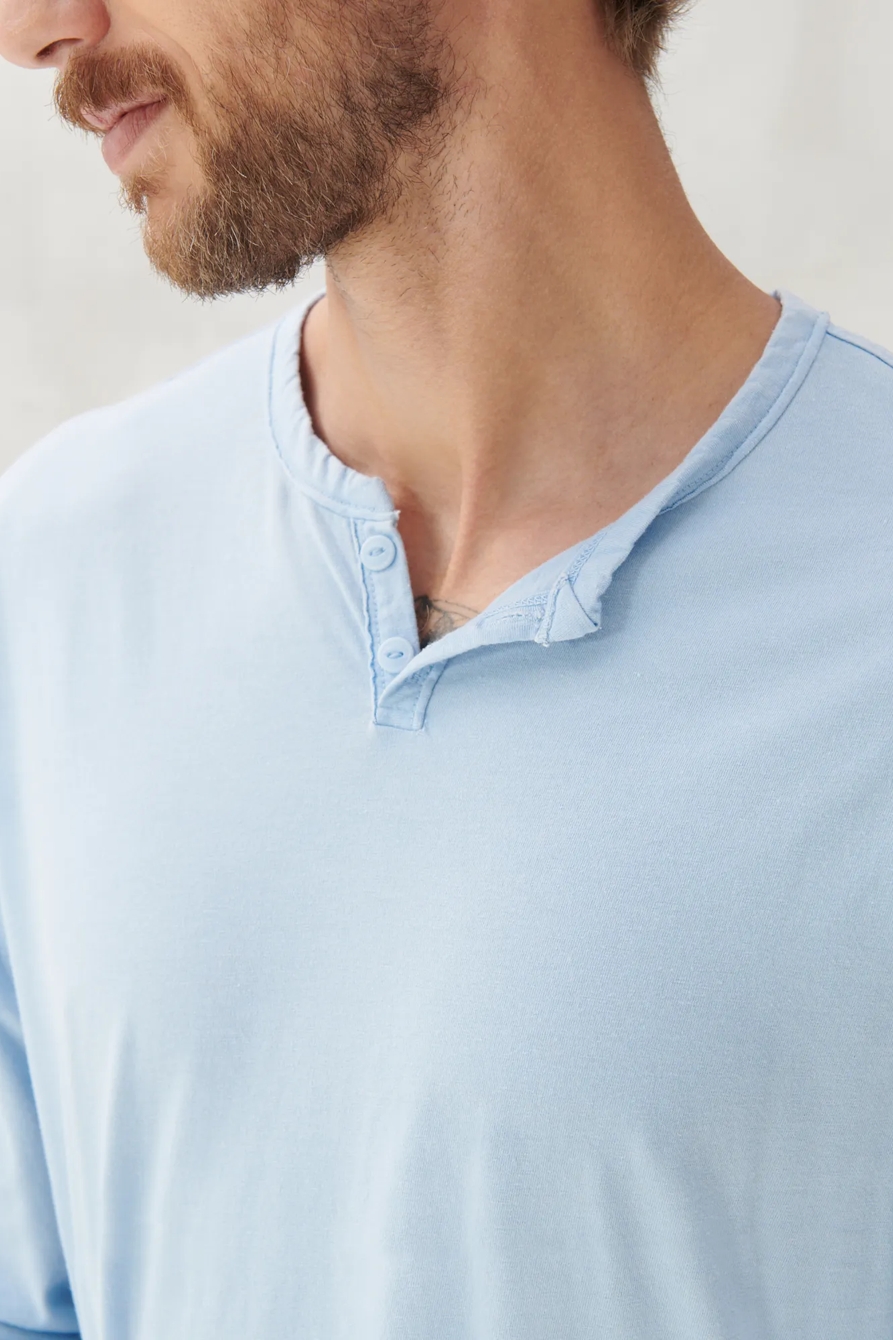 LONG SLEEVE MINERAL WASH BUTTON NOTCH, image 5