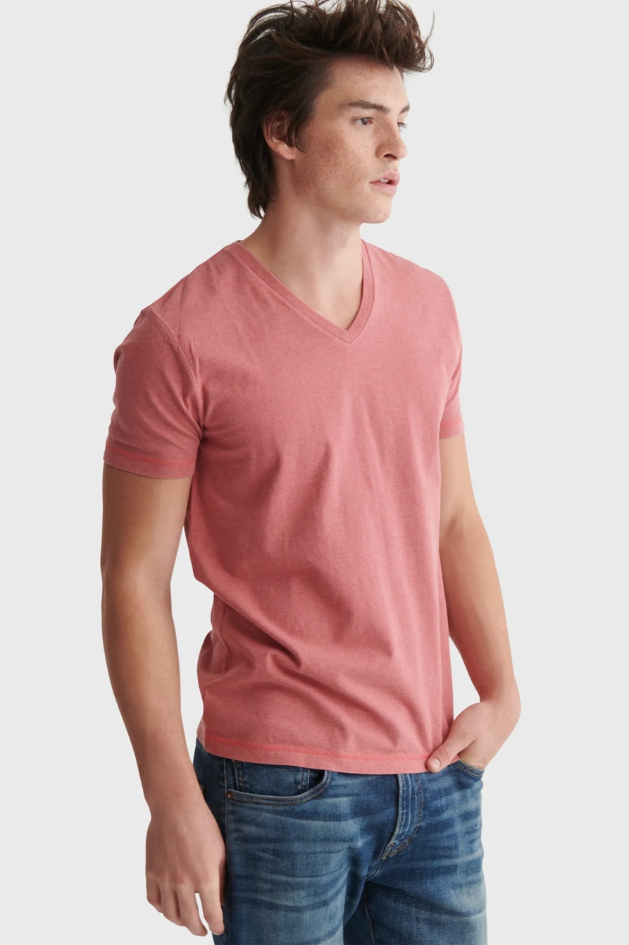 HEATHER SUNSET V-NECK, image 3