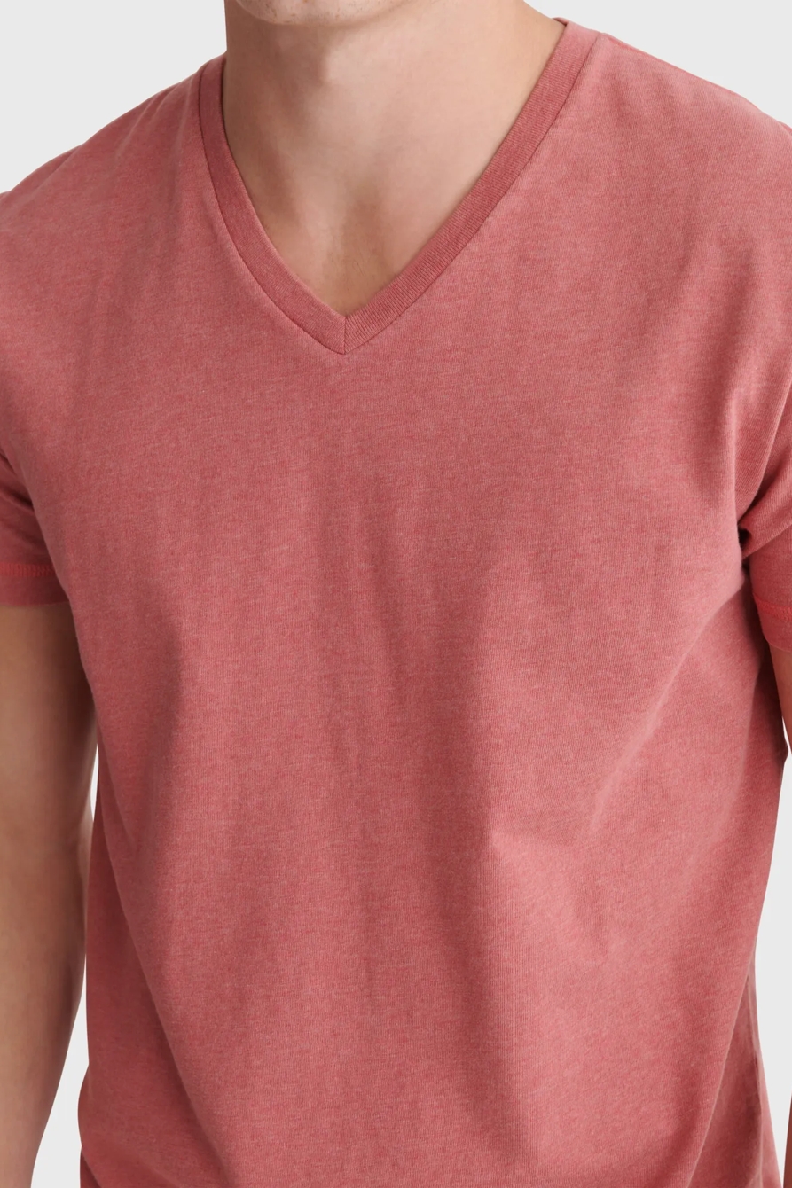 HEATHER SUNSET V-NECK, image 4