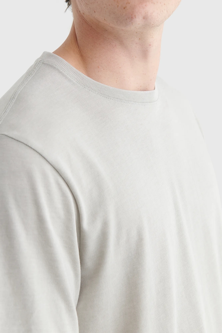 LINEN LEAF PRINT POCKET CREW, image 3