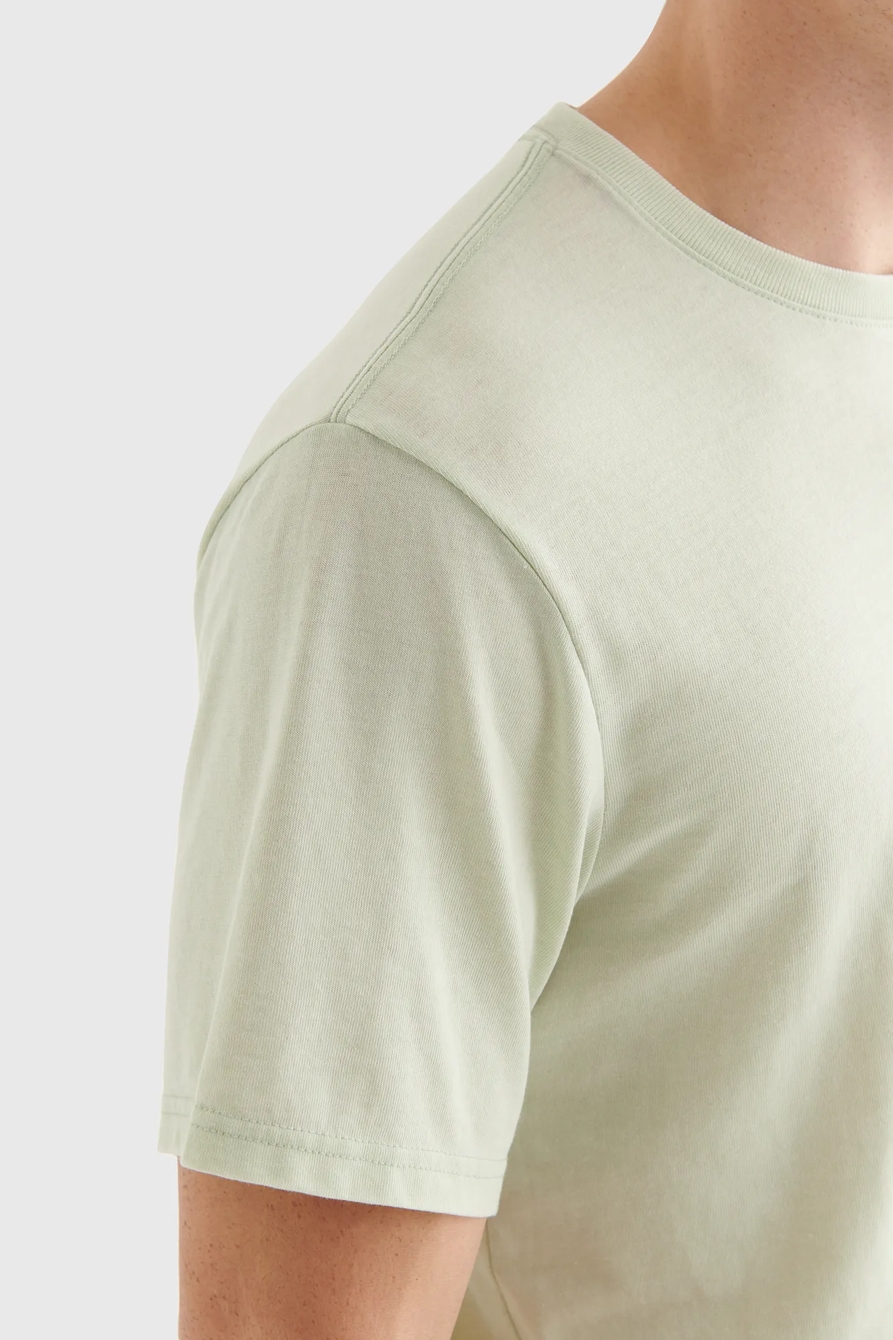 LINEN LEAF PRINT POCKET CREW, image 3