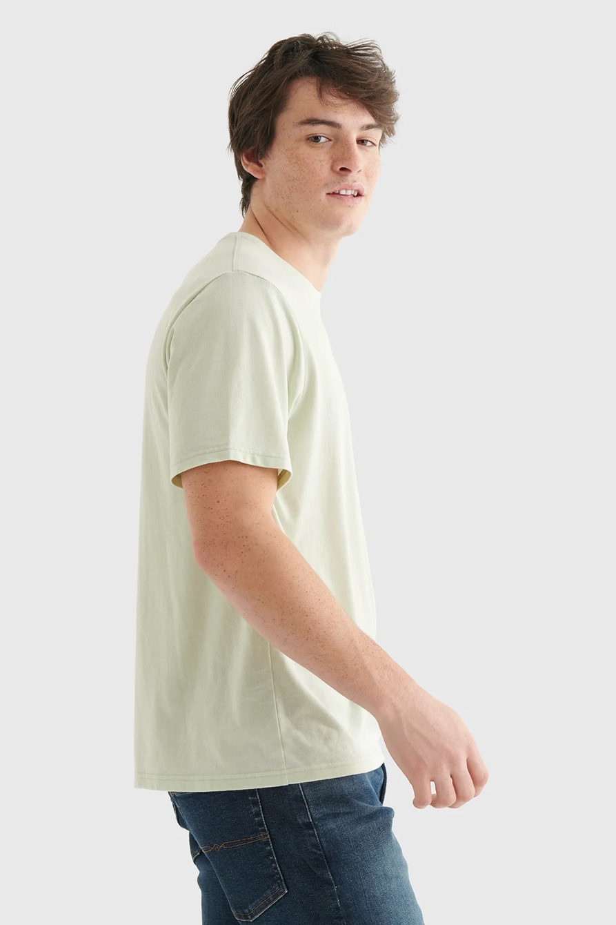 LINEN LEAF PRINT POCKET CREW, image 4