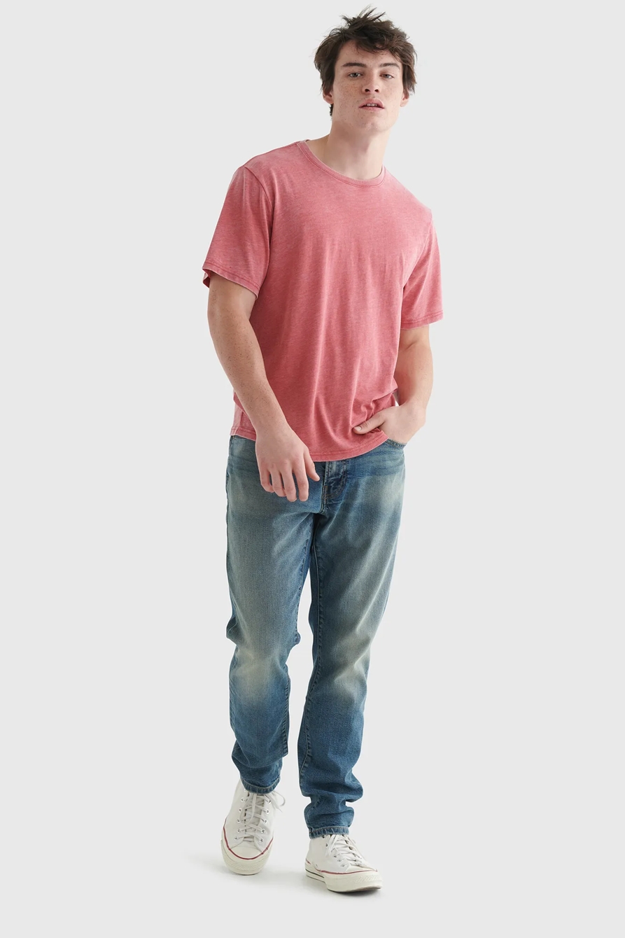 LINEN LEAF PRINT POCKET CREW, image 2