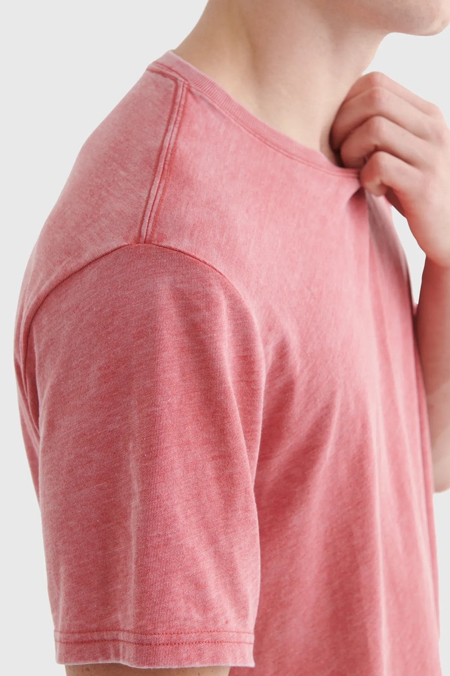 LINEN LEAF PRINT POCKET CREW, image 3