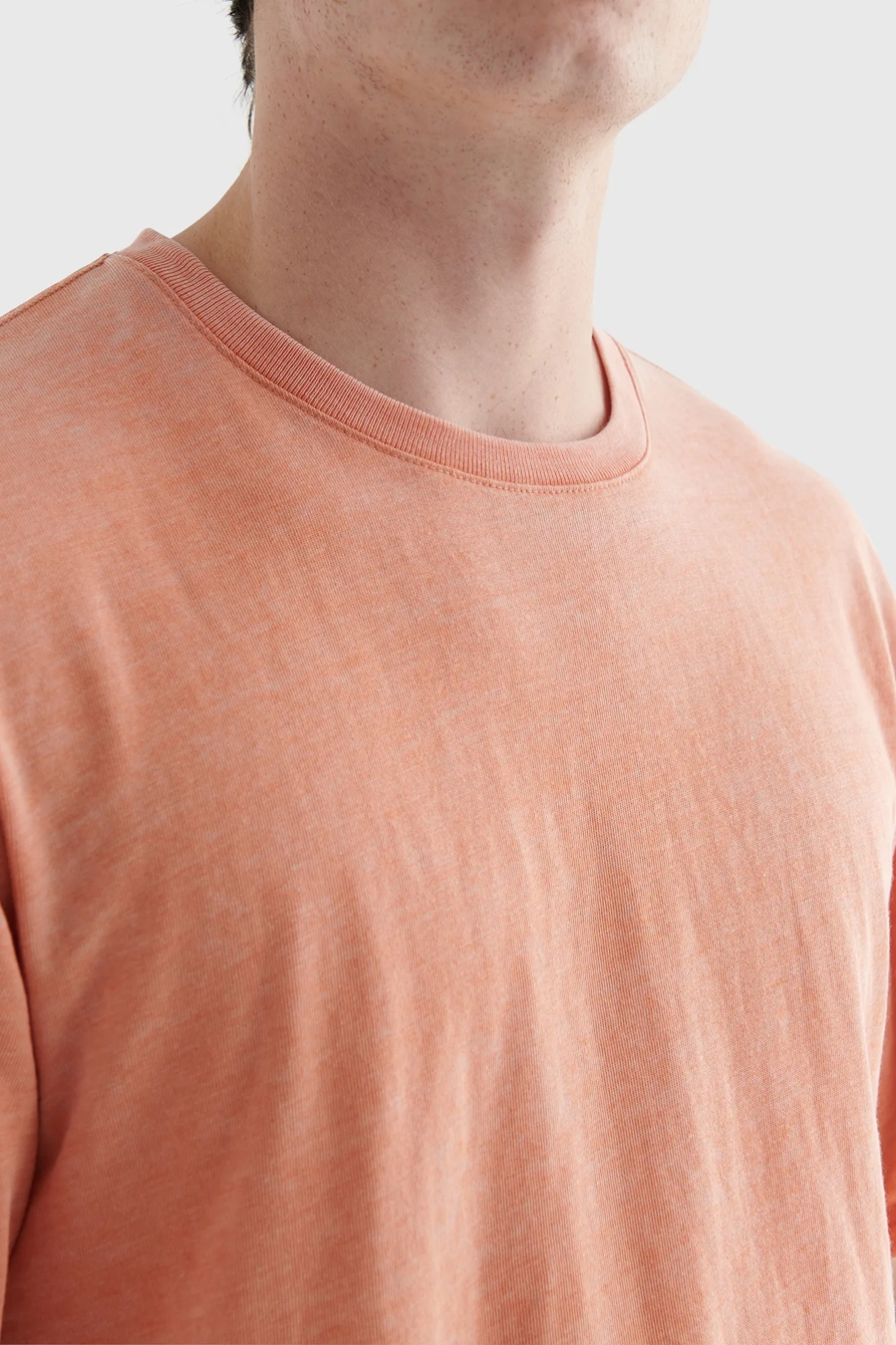 LINEN LEAF PRINT POCKET CREW, image 3
