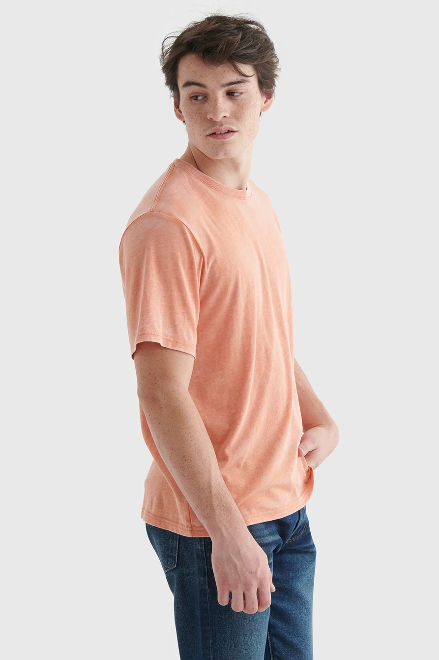 LINEN LEAF PRINT POCKET CREW, image 4