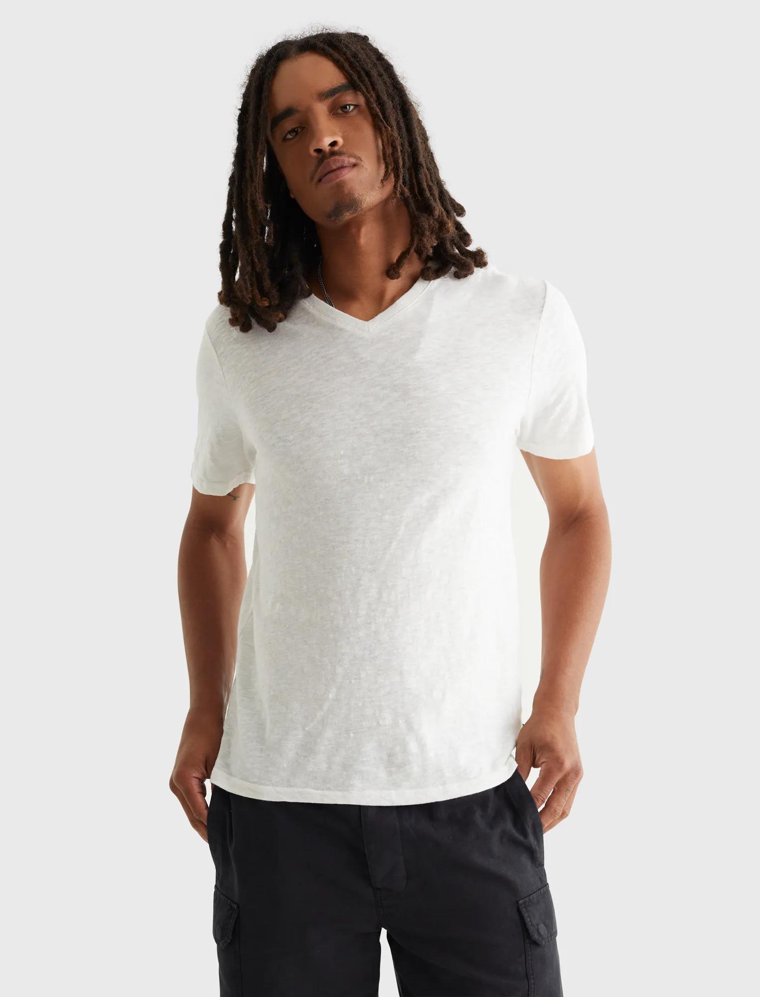 LINEN V-NECK | Lucky Brand
