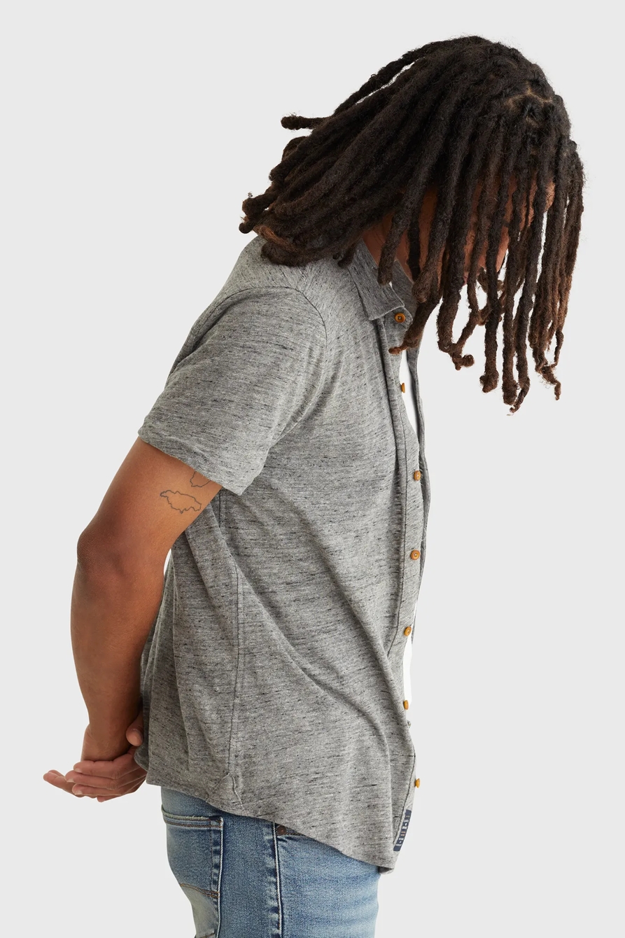 LINEN BUTTON UP SHIRT, image 3