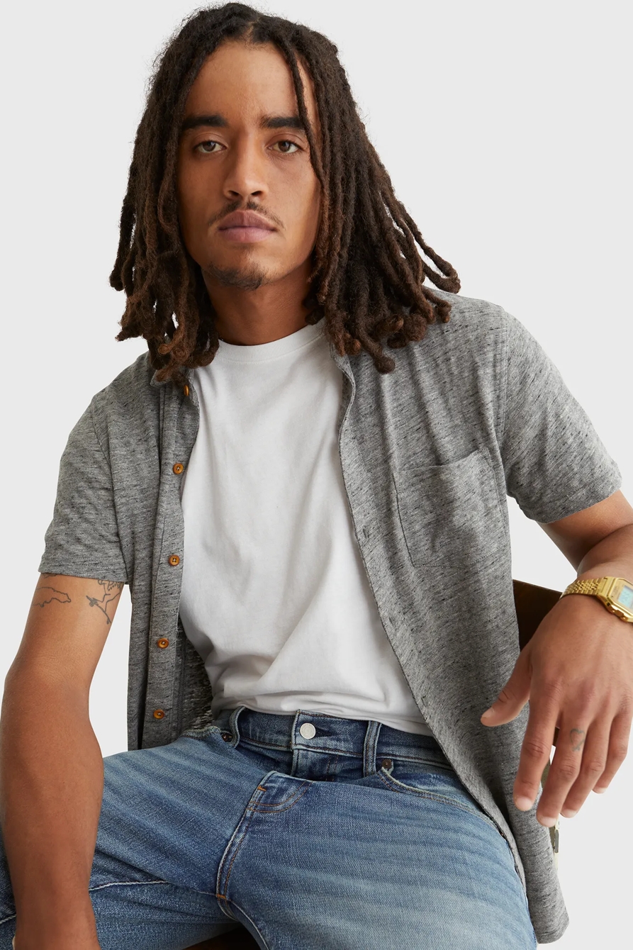 LINEN BUTTON UP SHIRT, image 5