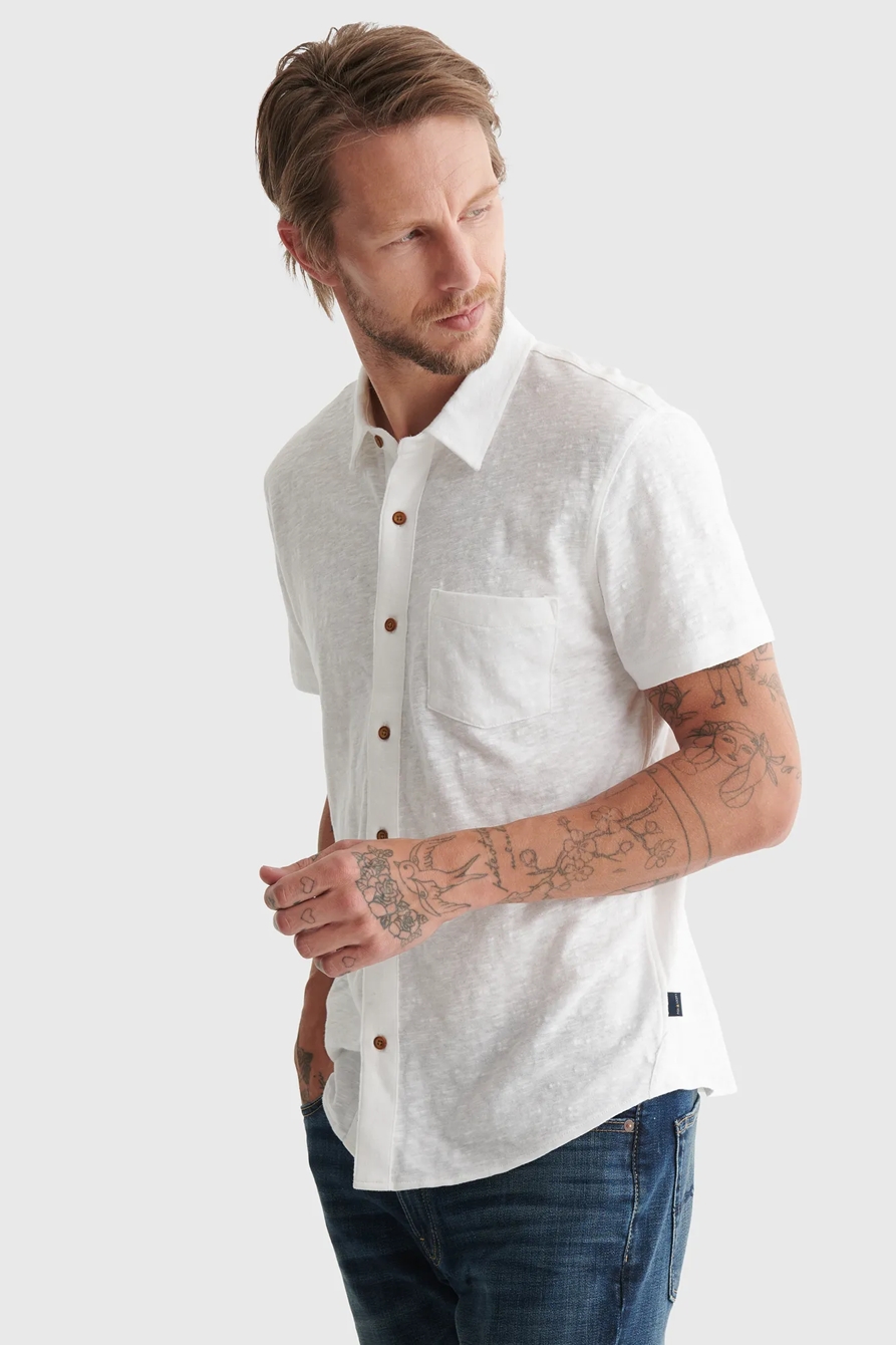 LINEN BUTTON UP SHIRT, image 3