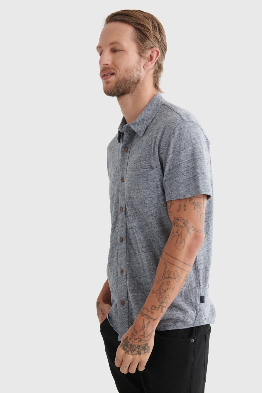 LINEN BUTTON UP SHIRT, image 3